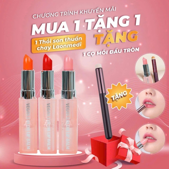 Son Dưỡng Màu Thuần Chay Laonmedi